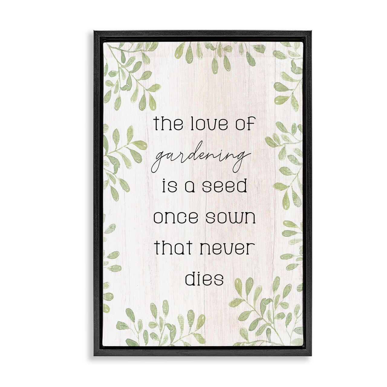 Stupell Industries Love Of Gardening Saying Floating Frame By Lil' Rue
